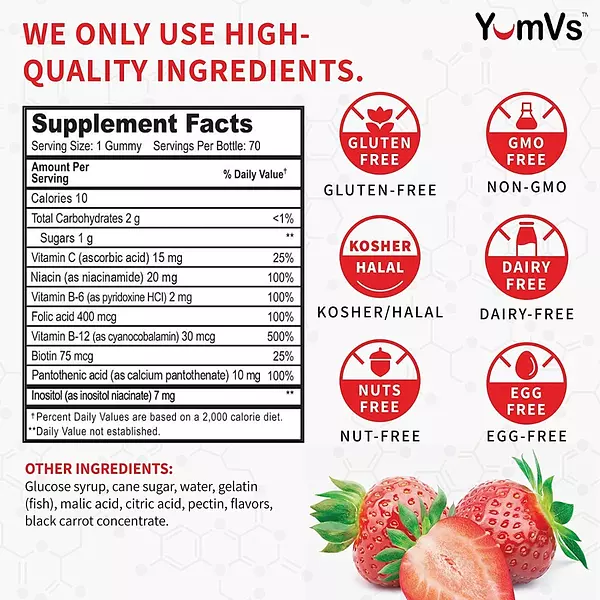Salud y Equipamiento Médico - Complejo B + Vitamina C Yum-v S 2