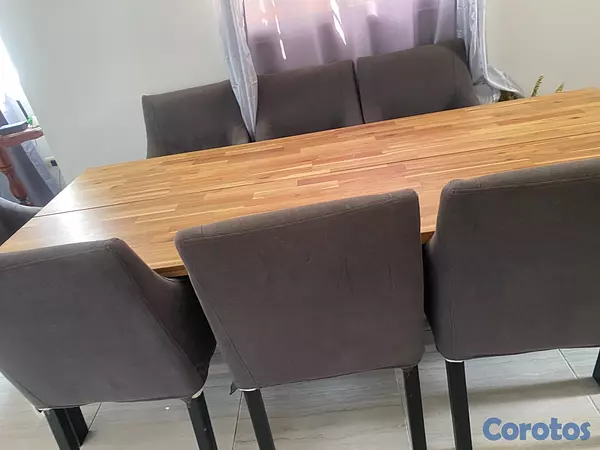 muebles y colchones - MESA DE COMEDOR MODERNA 8 SILLAS 10