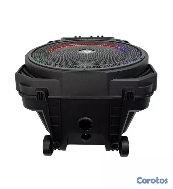 otros electronicos - Bocina Bluetooth de 15 pulgadas con asa y ruedas para su facil transporte y micr 4