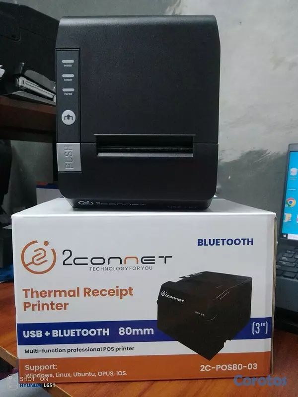 otros electronicos - Impresora bluetooth y usb 80mm 2c-pos80-03, conecta a cash drawer 2