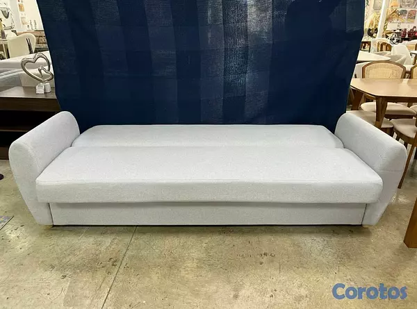 muebles y colchones - Sofa cama grande y práctico con almacenamiento 4