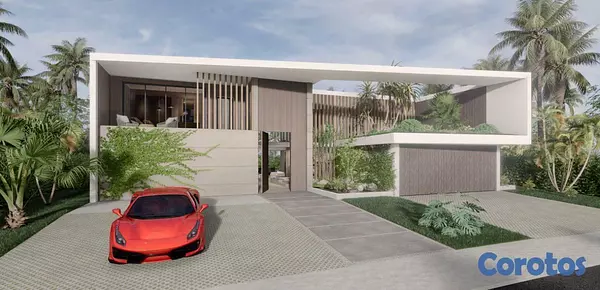 casas vacacionales y villas - Villa de Lujo Frente a la Costa en Playa Nueva Romana 6
