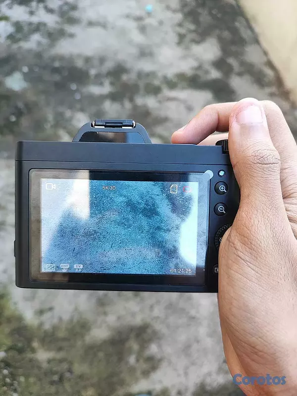 camaras y audio - Cámara digital 5K WiFi con enfoque automático de vlogging para YouTube 4
