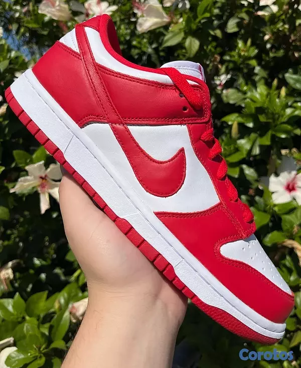 zapatos unisex - Tenis Teni Nike Dunk Low St John’s White and Red Original Originales Sneaker 🎃 3