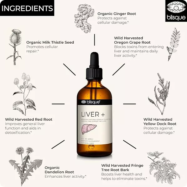 Salud y Equipamiento Médico - Suplemento Blisque Liver Complex Para Desintoxicar, Limpiar 4