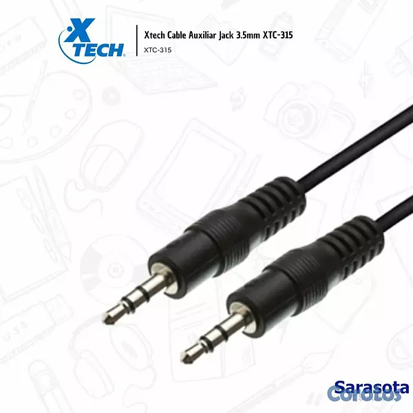 accesorios para electronica - Xtech Cable Auxiliar Jack 3.5mm XTC-315 2