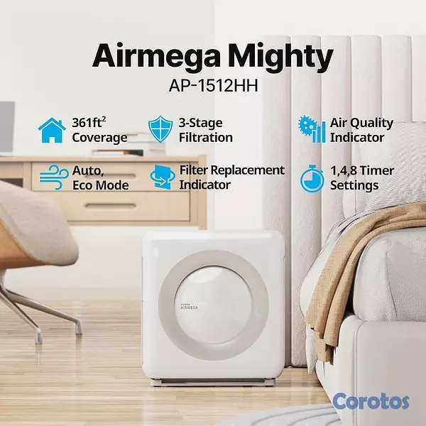 electrodomesticos - Purificador de Aire Coway Airmega Usado Exc Cond  3