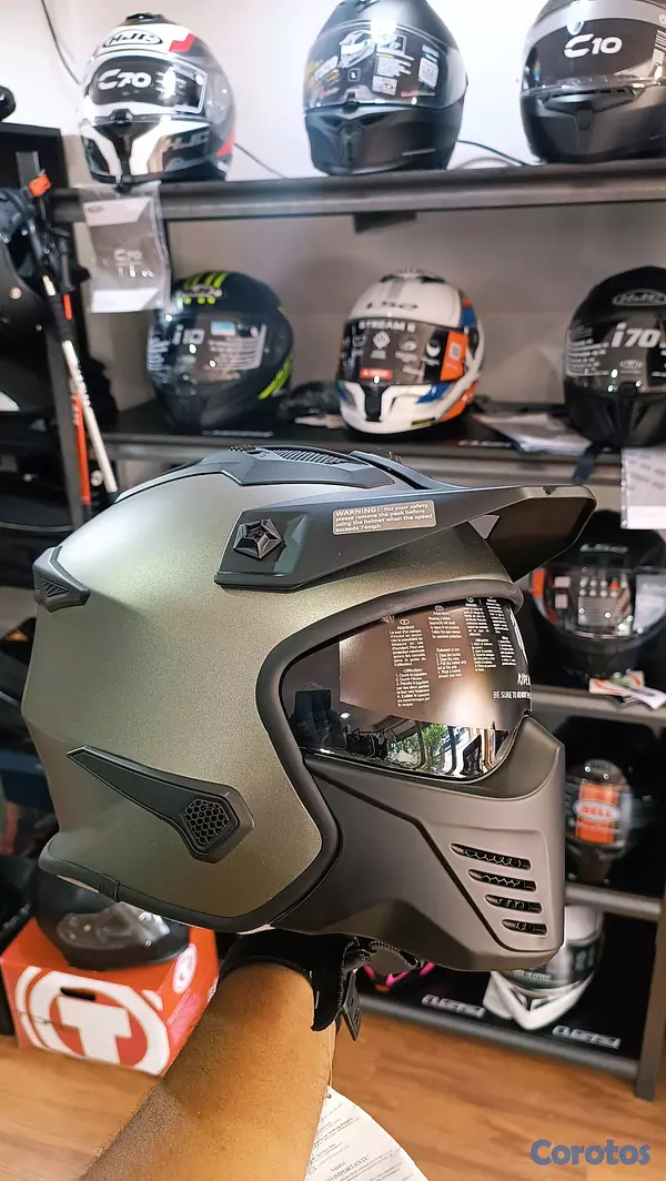 accesorios para vehiculos - CASCO PARA MOTOCICLETA ADVENTURE  TIPO TRANSFORME CON CERTIFICACION DOT  NUEVOS 3