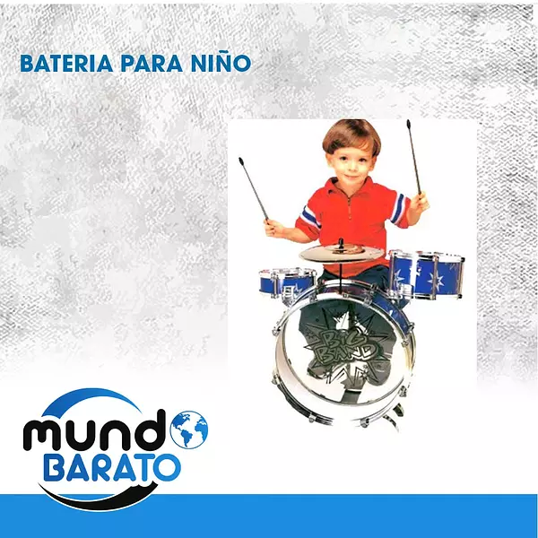 juguetes - Batería De Juguete Para Niño, Tambor, Bateria. 2
