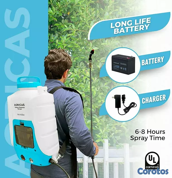 herramientas, jardines y exterior - ociador de mochila de 4.2 galones con batería 3