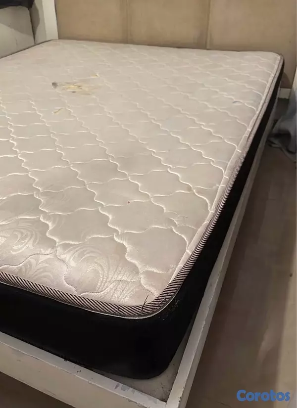 muebles y colchones - BELLO JUEGO DE HABITACIÓN DE  60 COMPLETO CABECERA BASE  2 MESAS DE NOCHE 6
