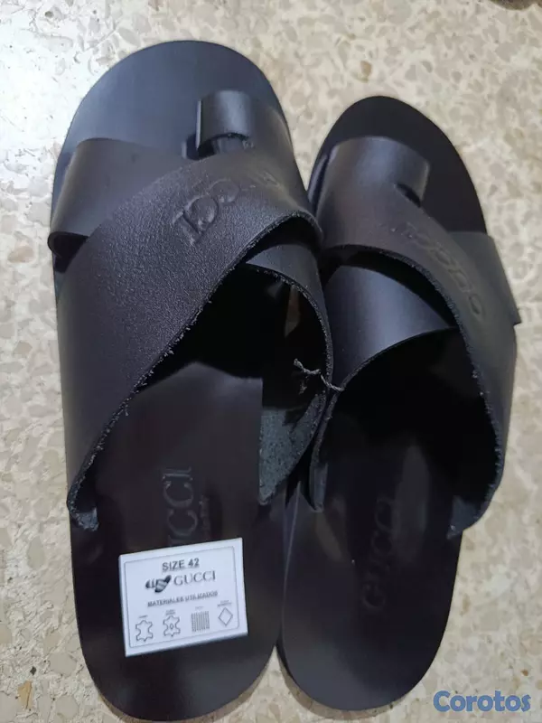 zapatos unisex - Sandalias en piel para damas y caballeros.  5