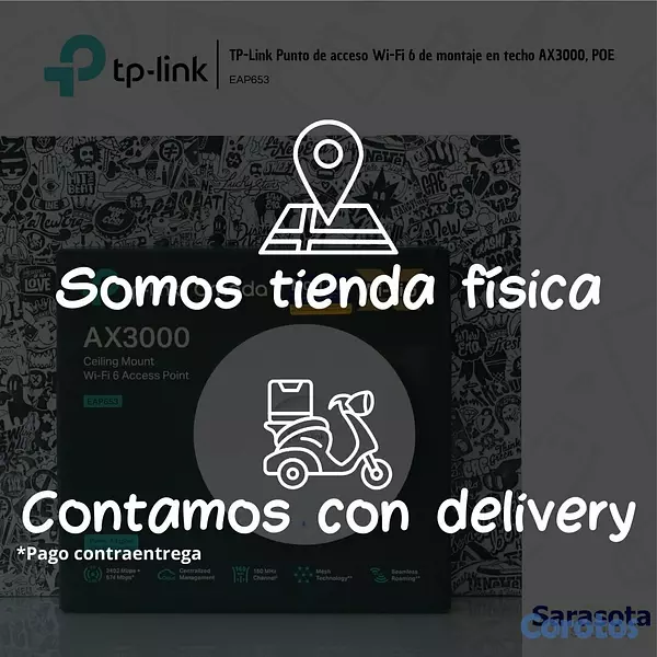 accesorios para electronica - TP-Link Access Point Wi-Fi 6 AX3000 EAP653 6