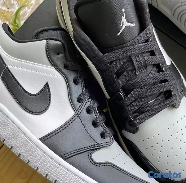 zapatos unisex - Tenis Teni Nike Air Jordan 1 Low Shadow Toe GREY BLACK Original Originales 🤖 3
