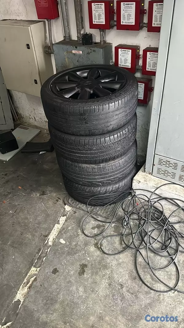 repuestos - Juego de Aros con gomas de mini cooper 2011 negros 5x120 número 18 5