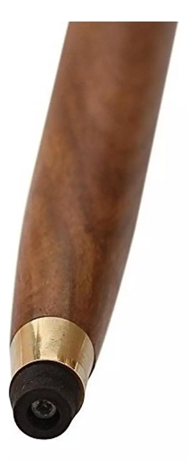 Salud y Equipamiento Médico - Bastón De Madera Marrón De Latón Golden Lion 5
