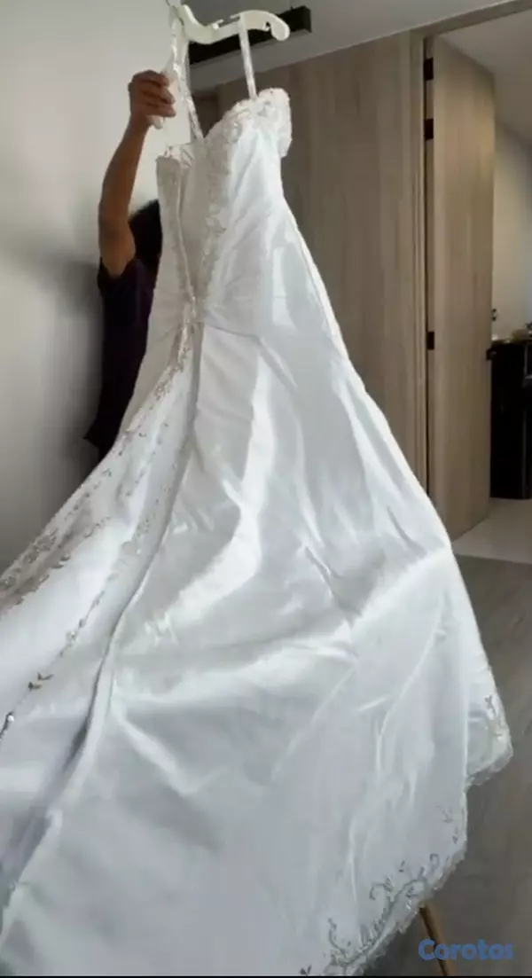 ropa para mujer - Vestido de novia como nuevo una sola postura 8