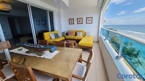 apartamentos - Apartamento amueblado Juan Dolio primera linea de  3