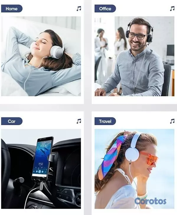 camaras y audio - Cable auxiliar con micrófono para tus auriculares 2