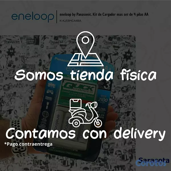 accesorios para electronica - Eneloop Baterías 4 AA con Cargador de 3 Horas + Ca 2
