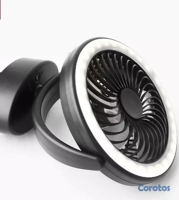 aires acondicionados y abanicos - Abanico recargable con lampara AST-5590. 3
