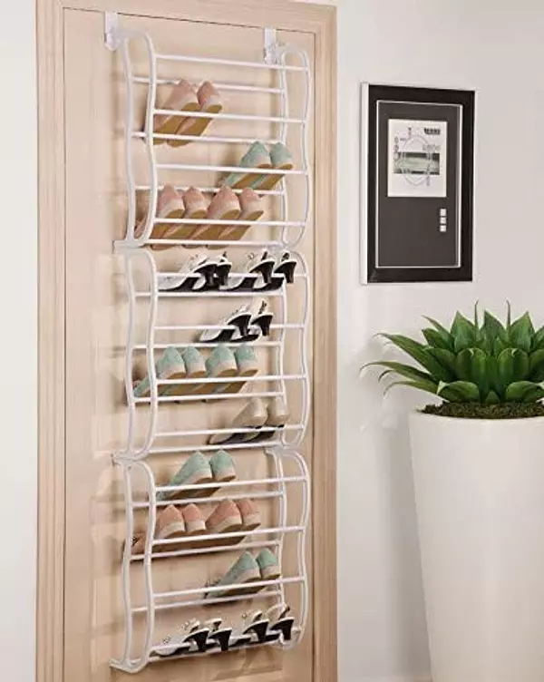 decoración y accesorios - Zapatera Organizador Colgante para Puerta Clóset Resistente Práctica Espacio 4