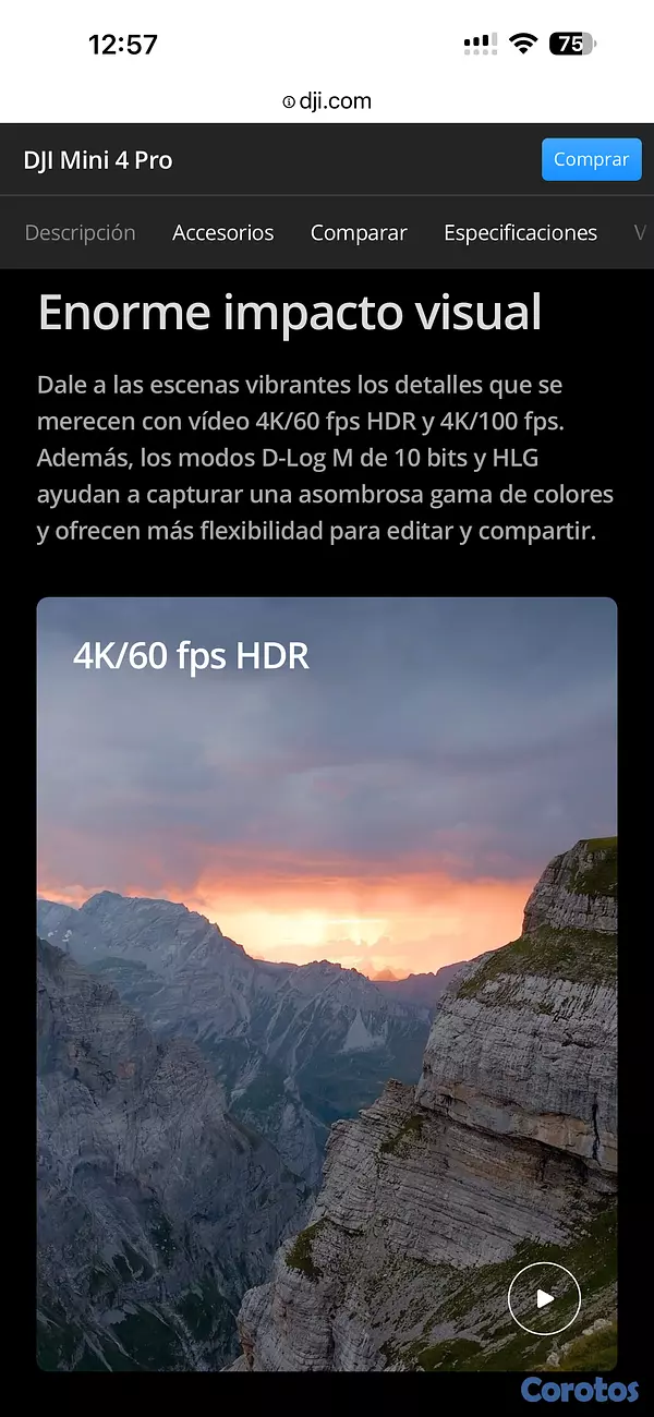 otros electronicos - Dron DJI mini 4 Pro RC-N2 5