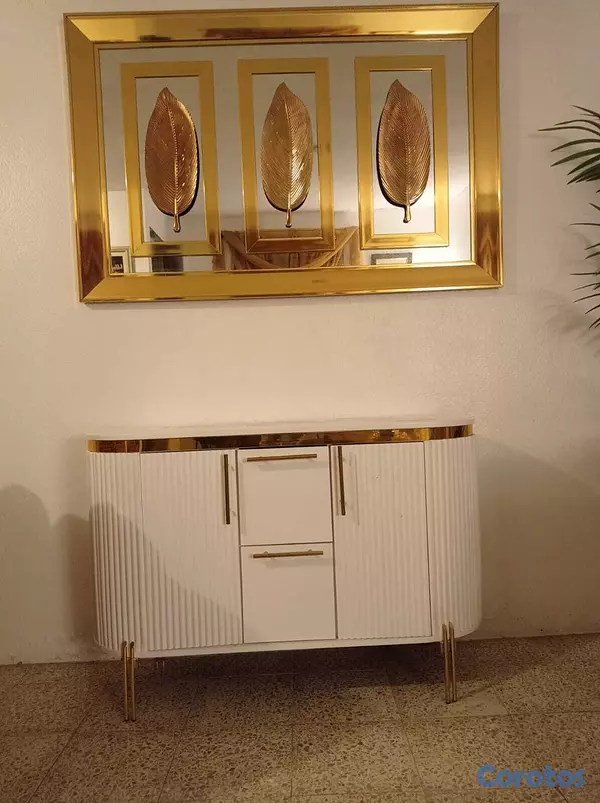 muebles y colchones - Repisa con espejo moderno  2