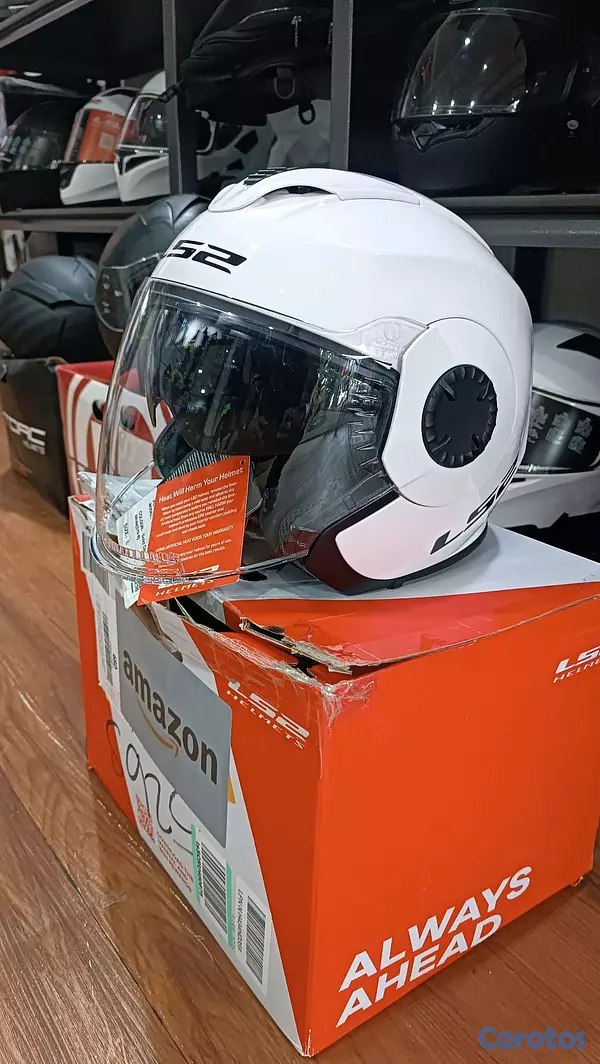 accesorios para vehiculos - CASCO OPEN FACE LS2 VERSO DOBLE CERTIFICACION NUEVO IMPORTADO 2