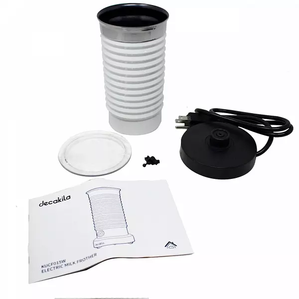 electrodomesticos - Espumador de Leche Eléctrico Blanco Decakila Batidor electrico calentador 4