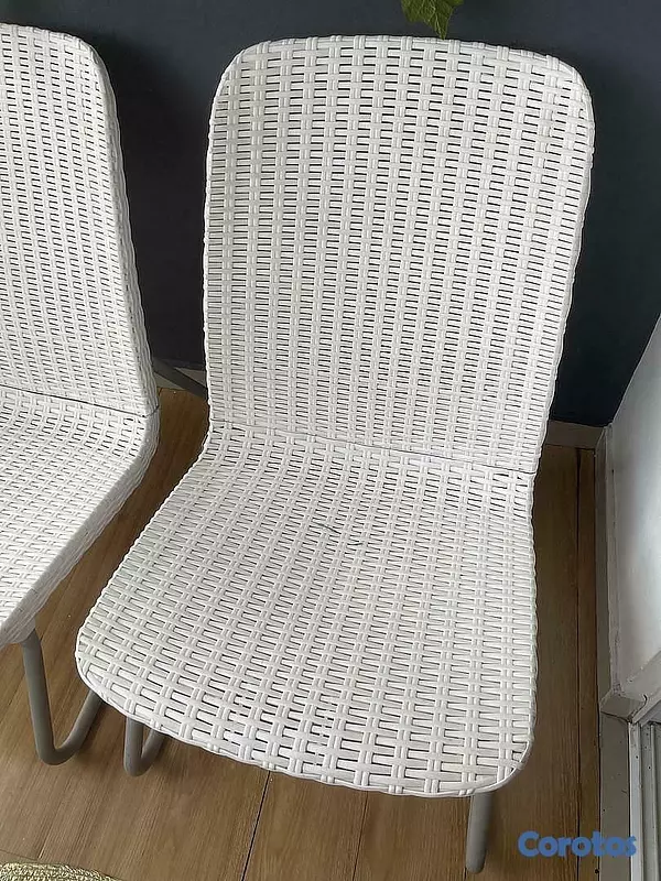 muebles y colchones - sillas blancas para exterior  2