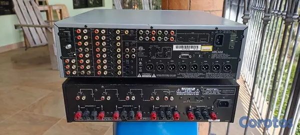 otros electronicos - Preamp Arcam y Amplificardor rotel de 8 canales pa 3