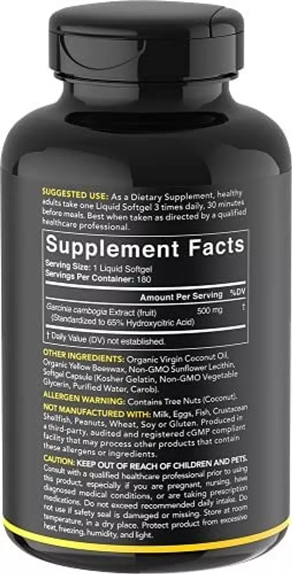 Salud y Equipamiento Médico - Extracto De Garcinia Cambogia (65% Hca) Con Aceite De Coco 2
