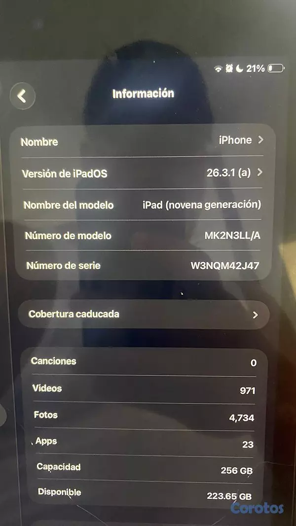 celulares y tabletas - Ipad 9th Generacion 256Gb 2