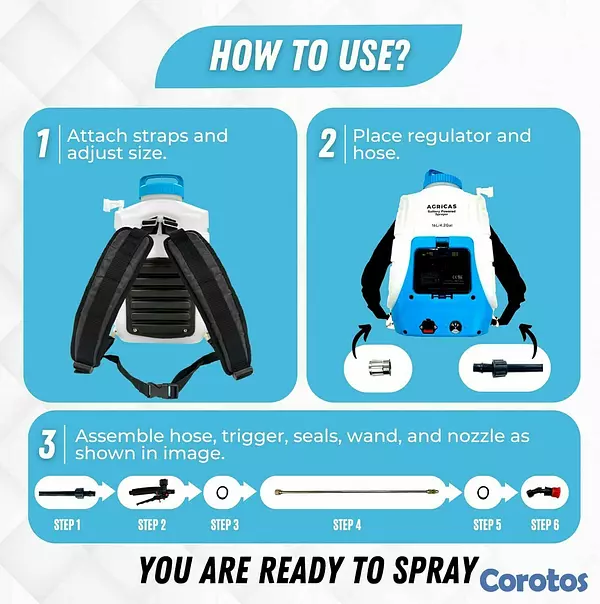 herramientas, jardines y exterior - ociador de mochila de 4.2 galones con batería 5