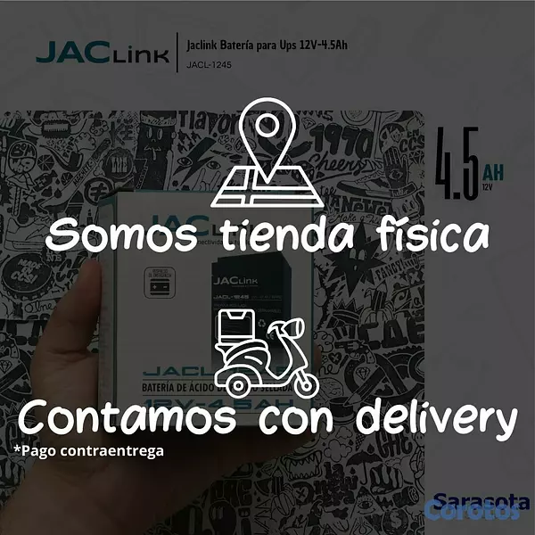 accesorios para electronica - Jaclink Bateria 12V 4.5Ah JACL-1245 3