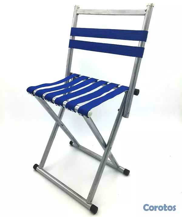 camaras y audio - Silla playera de metal plegable
 5