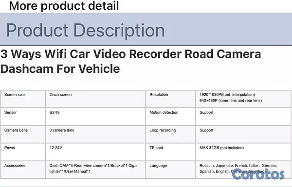 accesorios para vehiculos - Cámara para Carro AM1080 – Seguridad y Grabación e 5