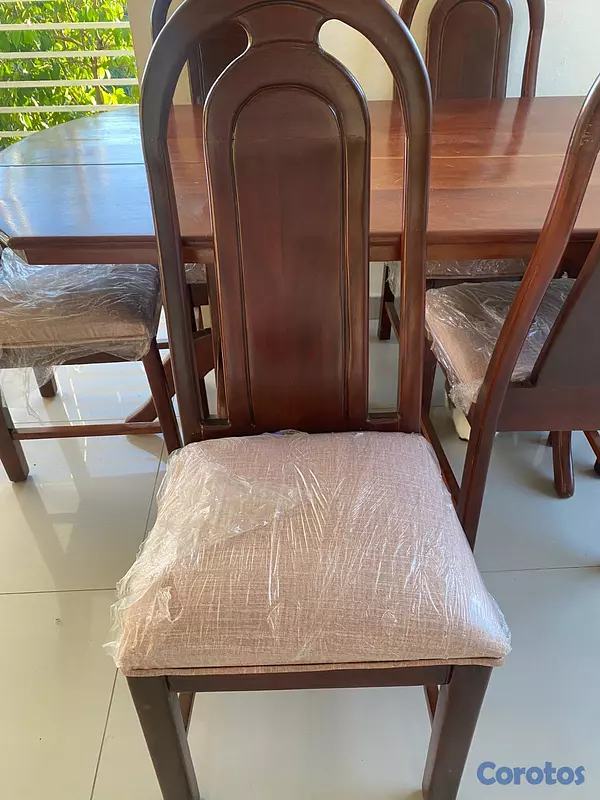 muebles y colchones - JUEGO DE COMEDOR DE CAOBA 2