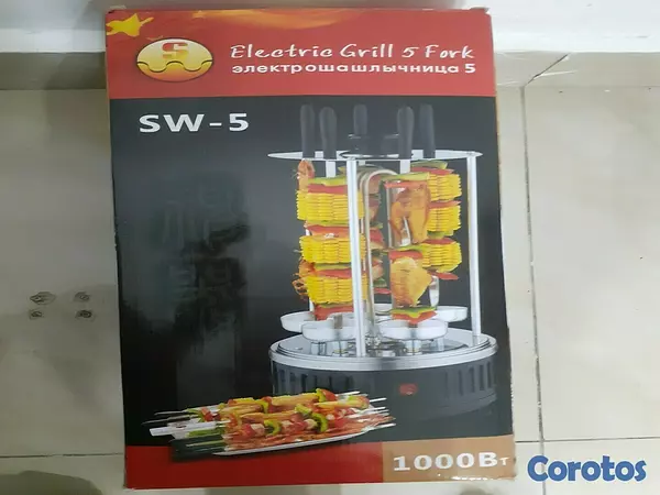 electrodomesticos - Parrilla electrica de pinchos SW-5, 5 tenedor 5