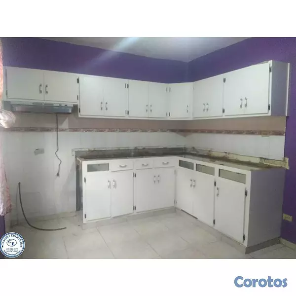 cocina - Gabinete en madera hidrofuga blanco  1