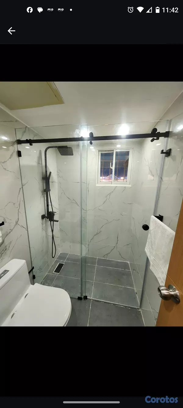negocios en venta - mamparas, cabinas, puertas abatibles, corredizas tenemos todo y más 7