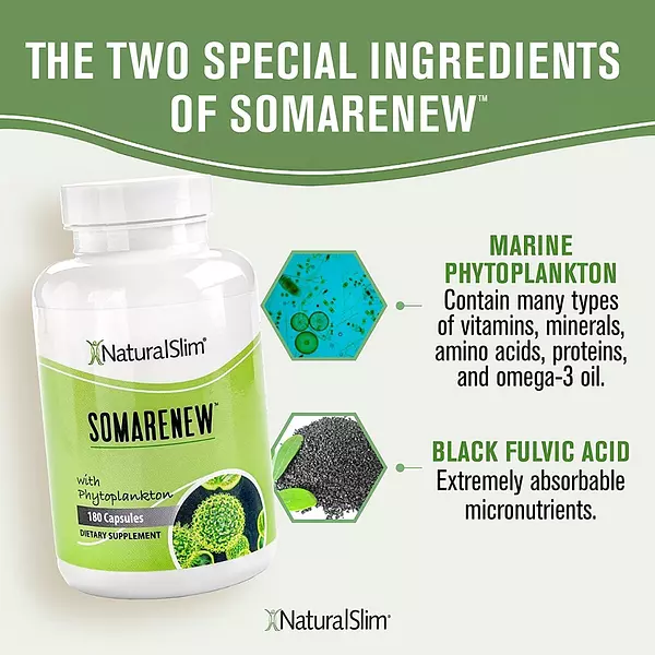 Salud y Equipamiento Médico - Somarenew Fitoplancton Marino Naturalslim Omega 3 180 Cap 4