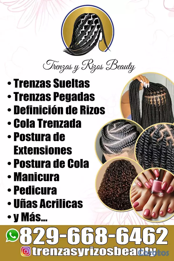 servicios profesionales - stilista , trenzadora manicurista  2