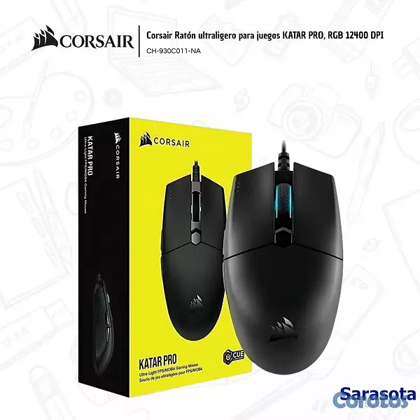 accesorios para electronica - Corsair Mouse Katar Pro RGB 2