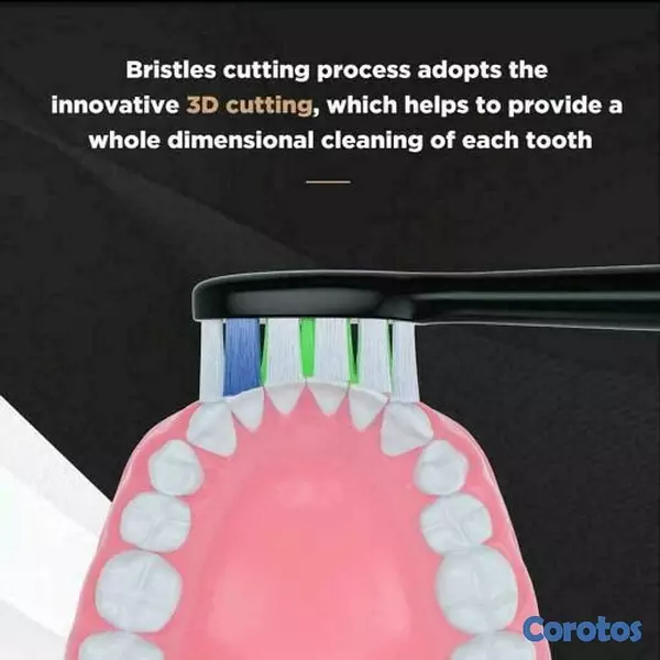 salud y belleza - Cepillo de dientes eléctrico ultrasónico P11 con 8 cabezales y estuche viaje 10