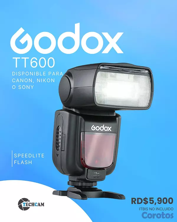 camaras y audio - FLASH DE CAMARA MARCA GODOX 6