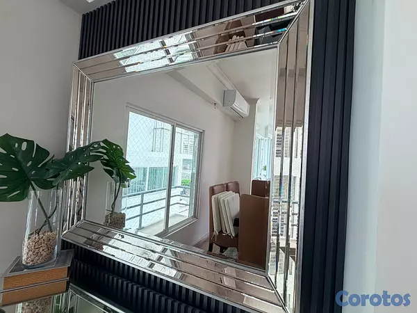 decoración y accesorios - Credenza de Cristal con Espejo de Cristal 3