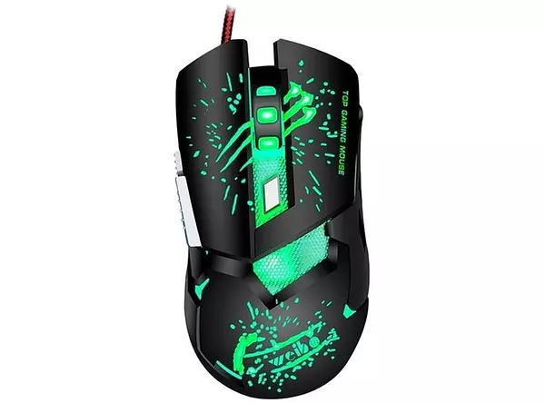 accesorios para electronica - Mouse Gamer Gaming USB Luz RGB 5