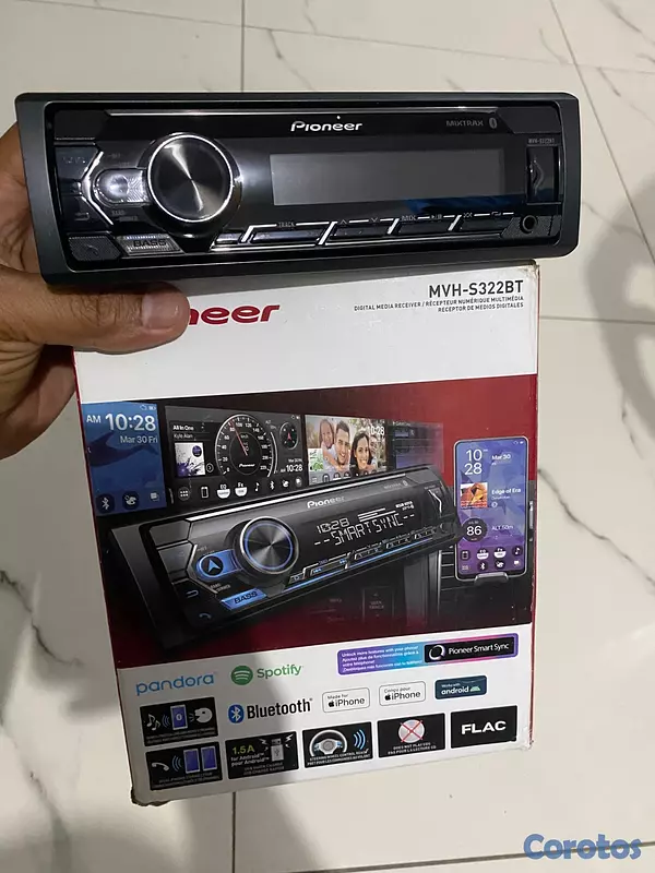 otros electronicos - Pioneer MVH-S322BT 1 DIN MP3 Digital Media Player  4
